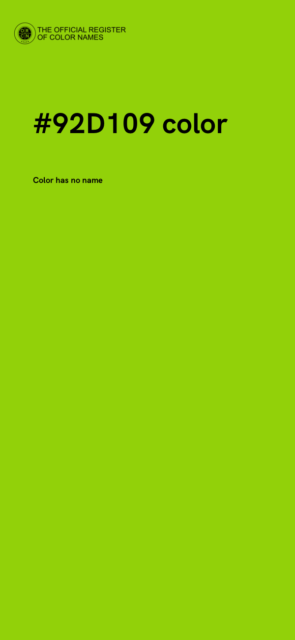 #92D109 color image