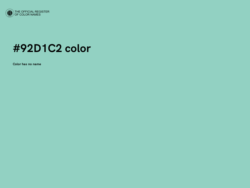 #92D1C2 color image