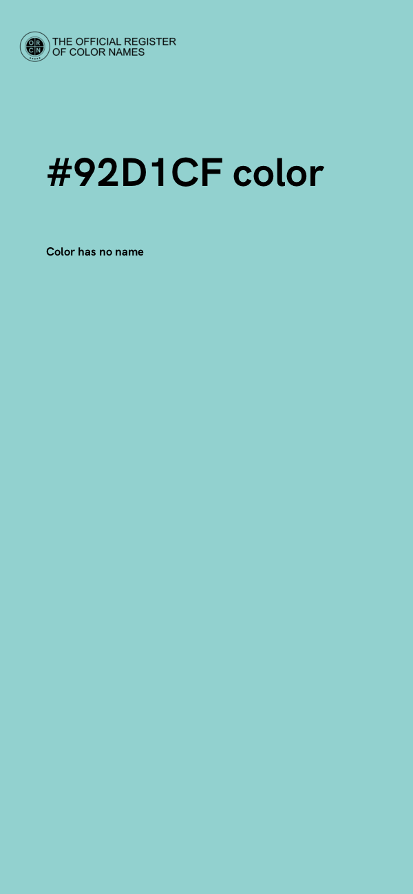 #92D1CF color image