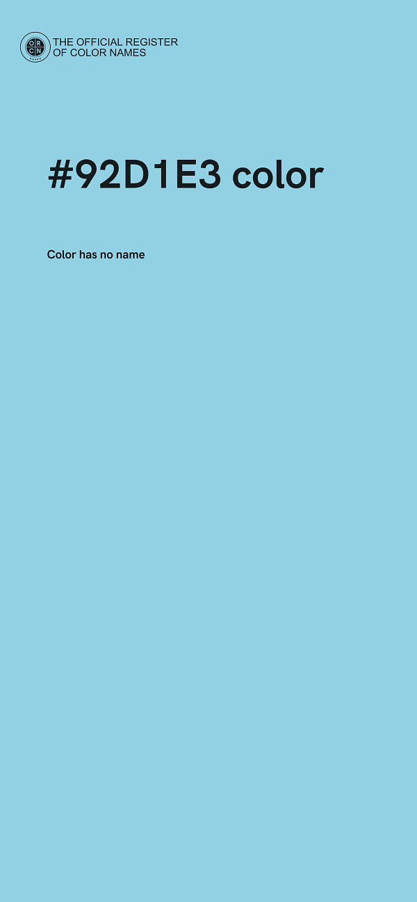 #92D1E3 color image
