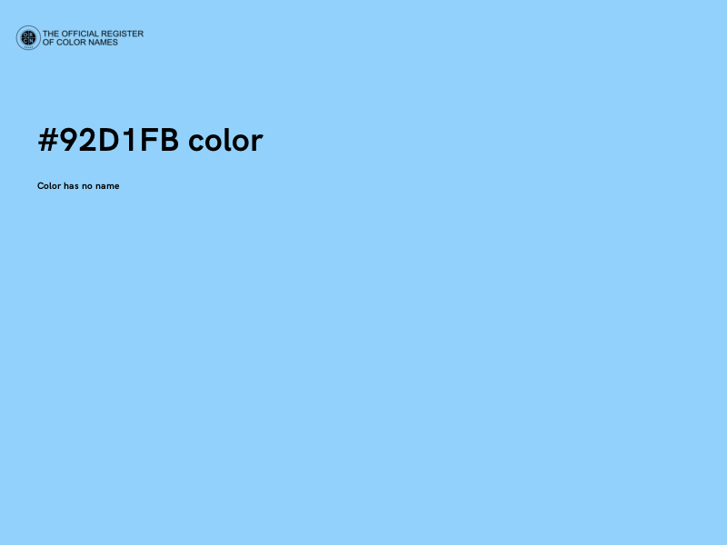#92D1FB color image