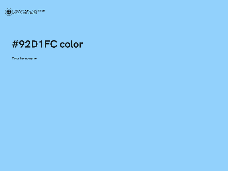 #92D1FC color image