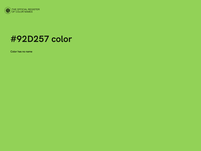 #92D257 color image