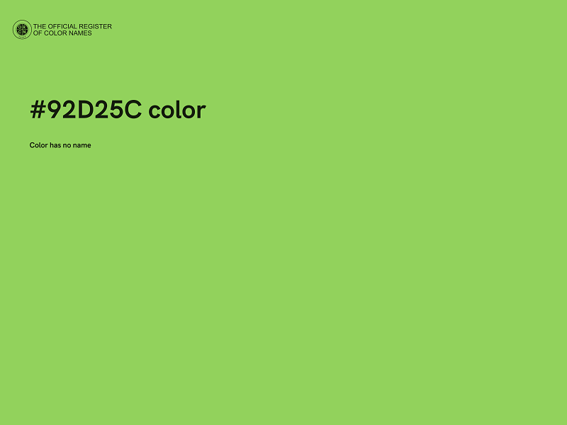 #92D25C color image