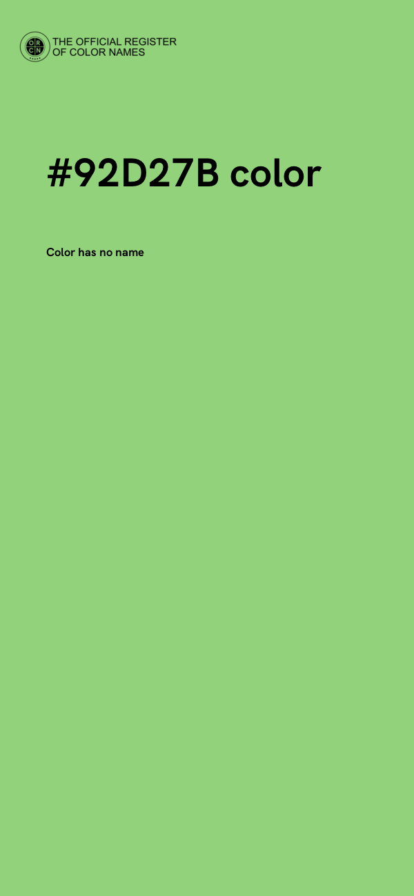 #92D27B color image