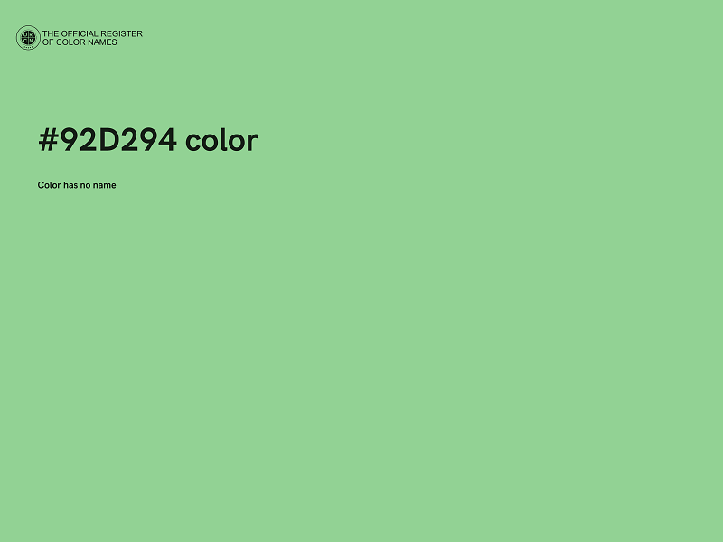 #92D294 color image