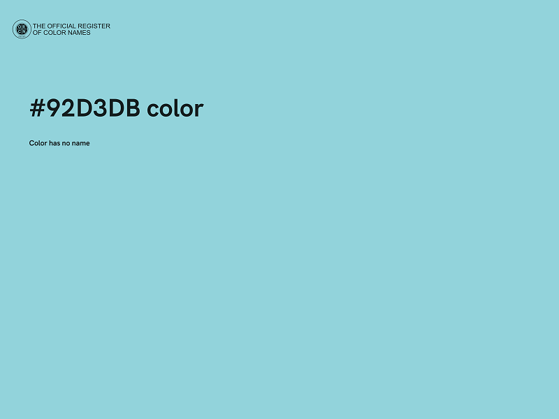 #92D3DB color image