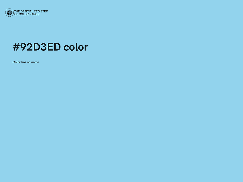 #92D3ED color image