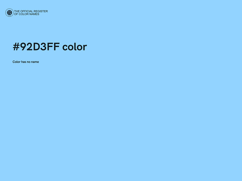 #92D3FF color image