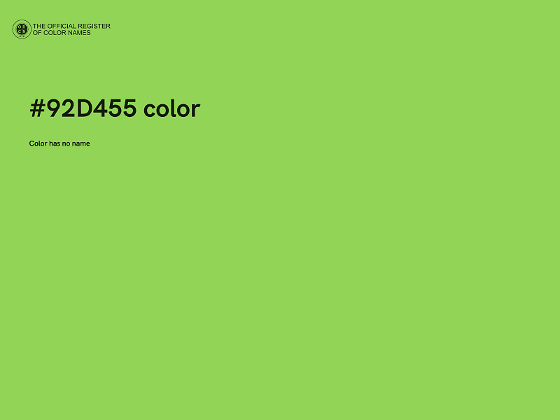 #92D455 color image