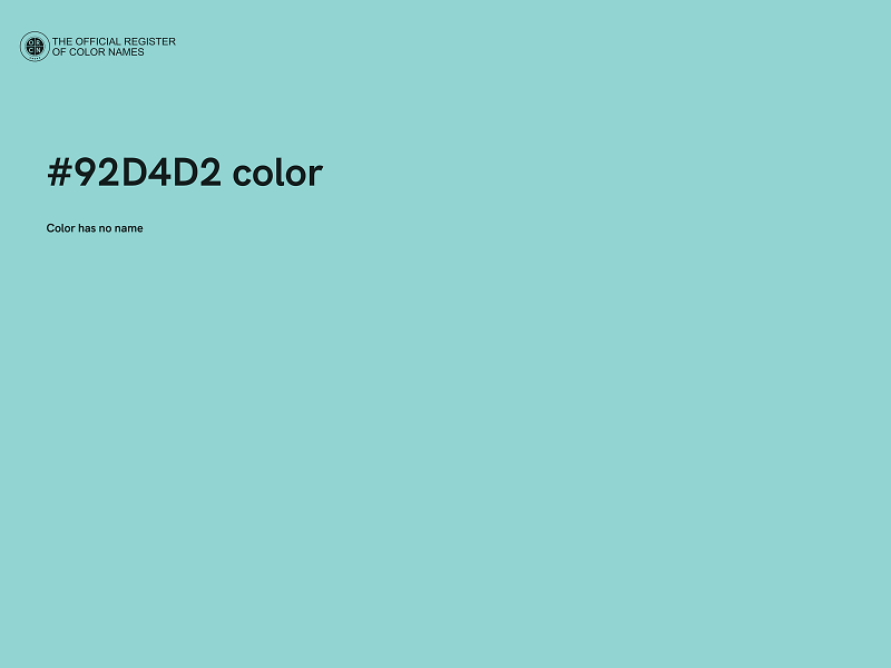 #92D4D2 color image