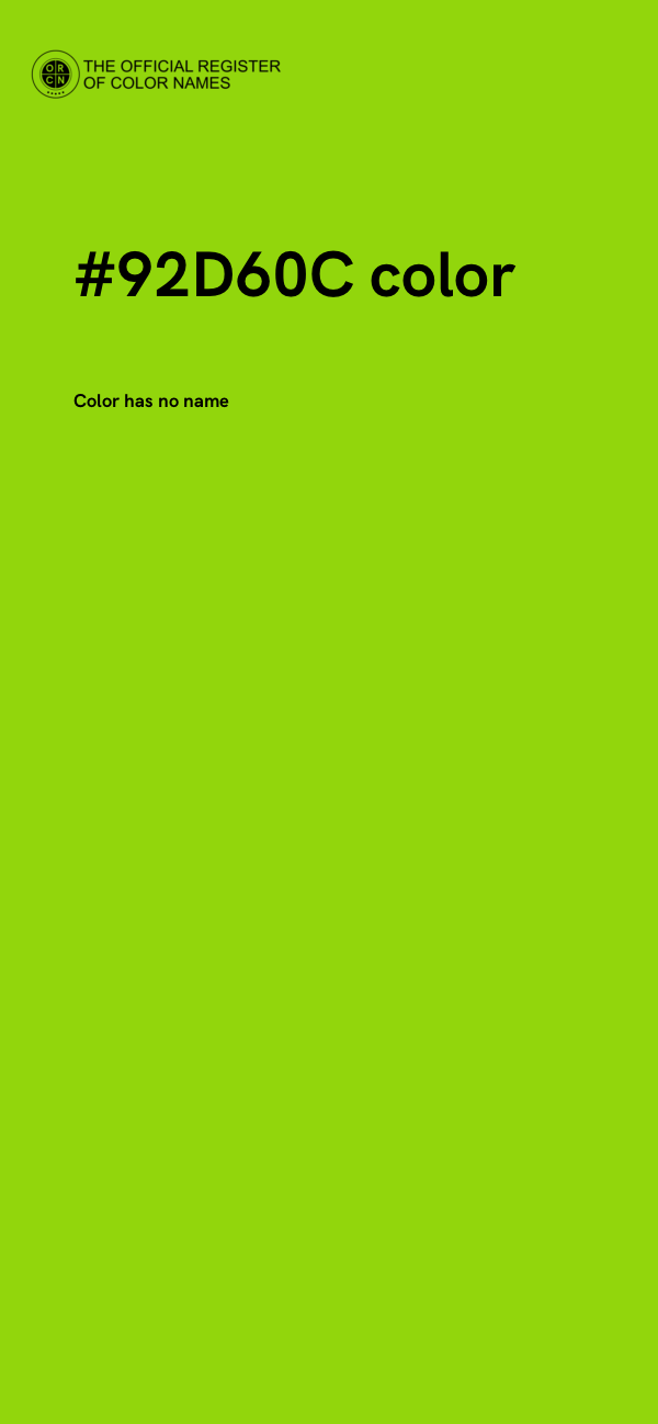 #92D60C color image