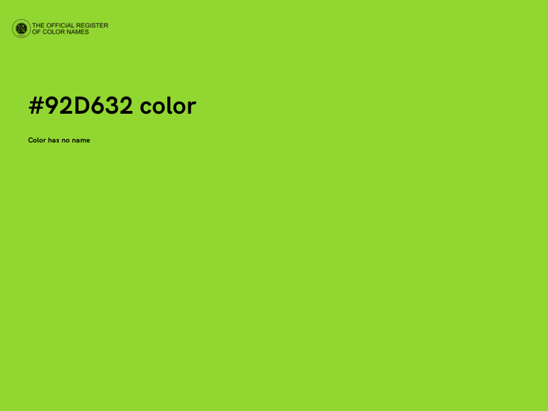 #92D632 color image