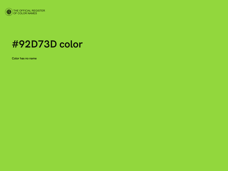 #92D73D color image