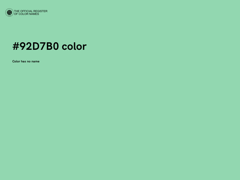 #92D7B0 color image