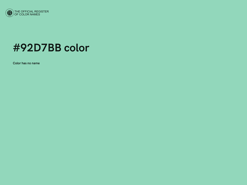 #92D7BB color image
