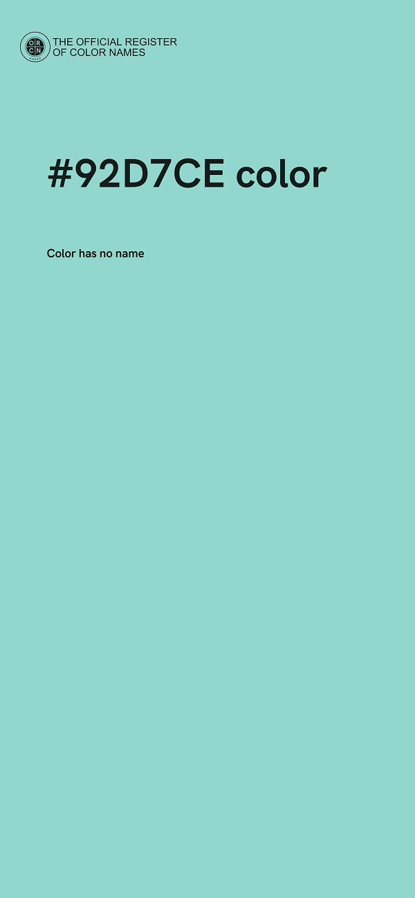 #92D7CE color image