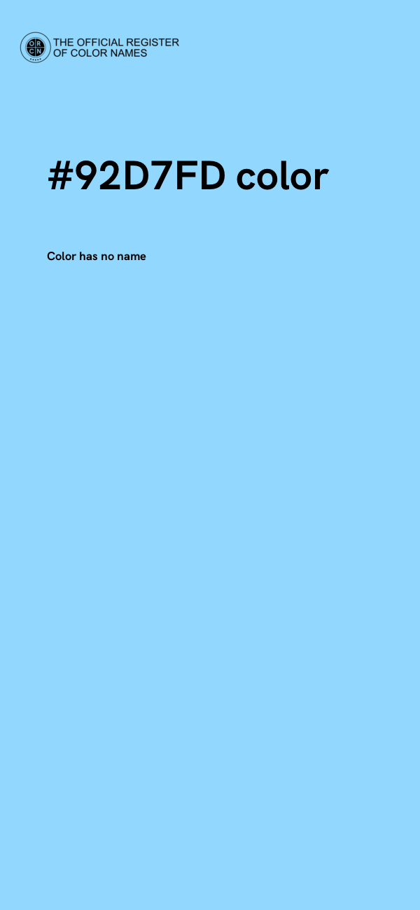 #92D7FD color image