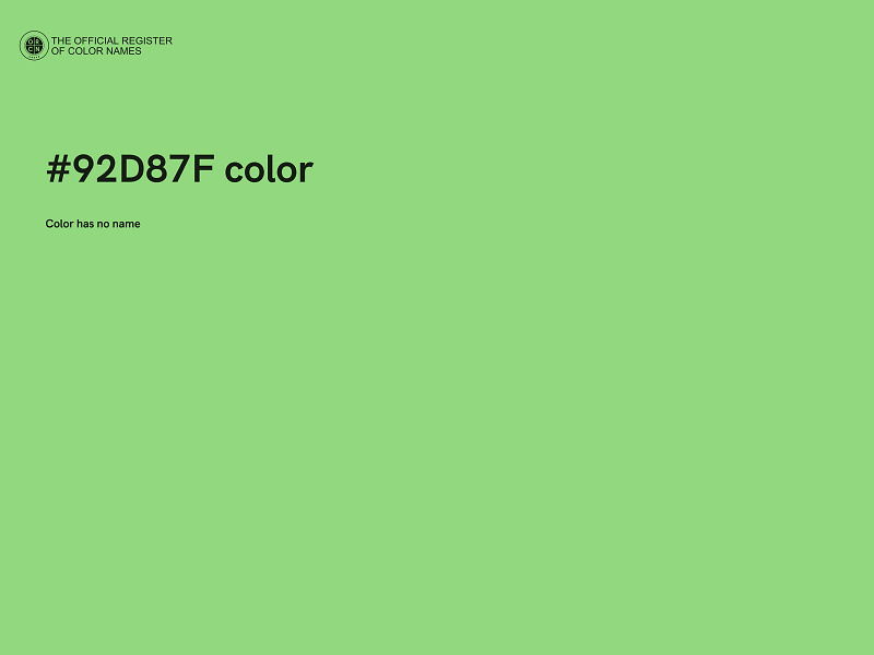 #92D87F color image