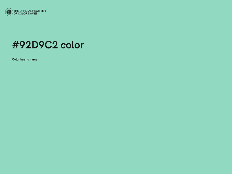 #92D9C2 color image