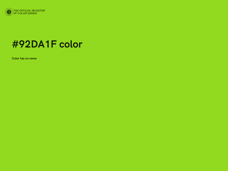 #92DA1F color image