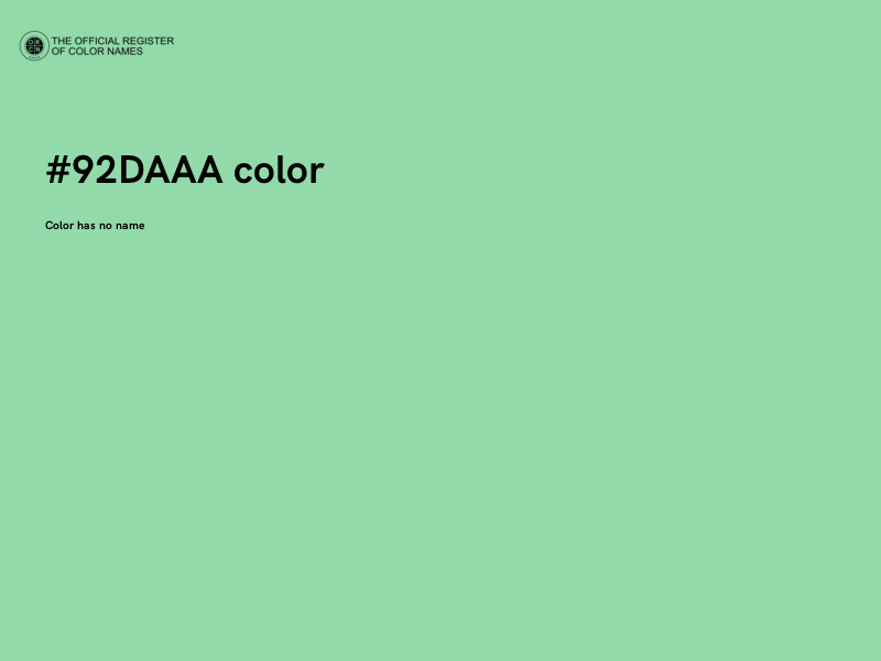 #92DAAA color image
