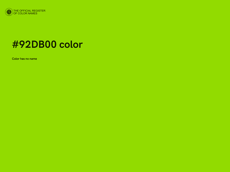 #92DB00 color image