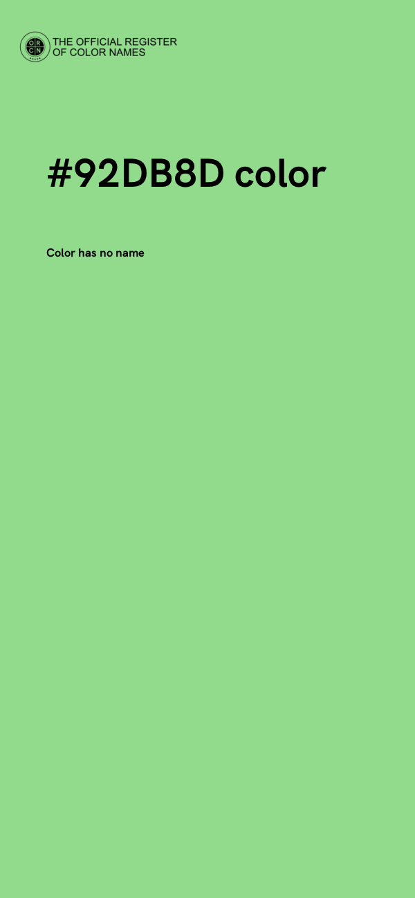 #92DB8D color image