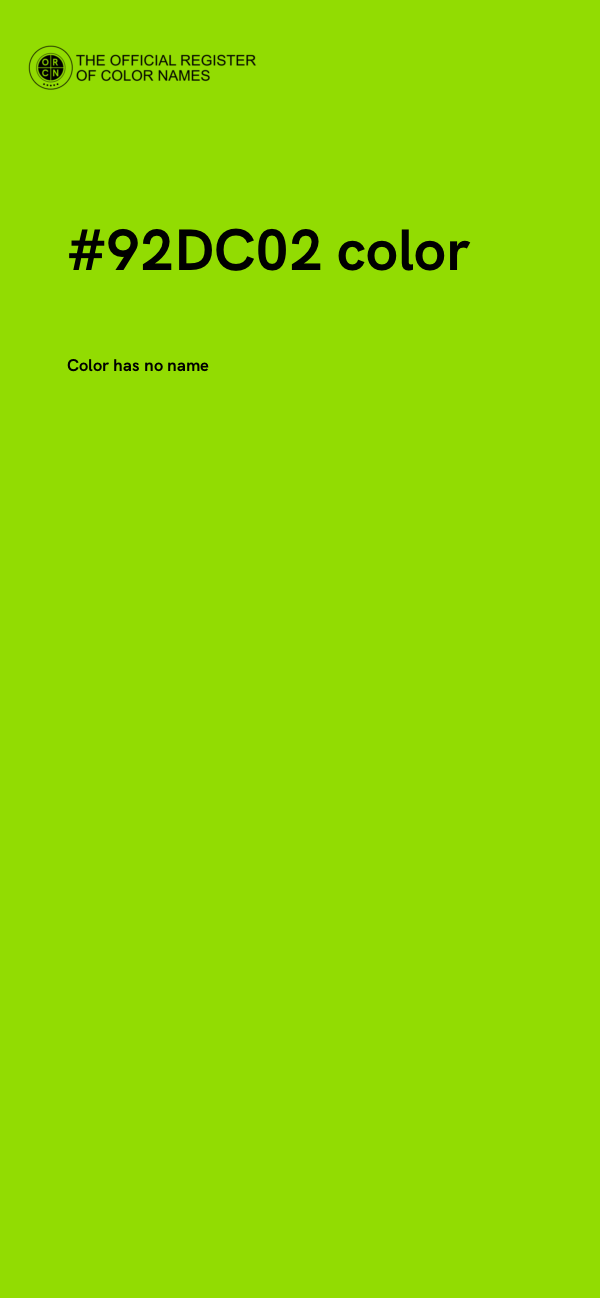 #92DC02 color image