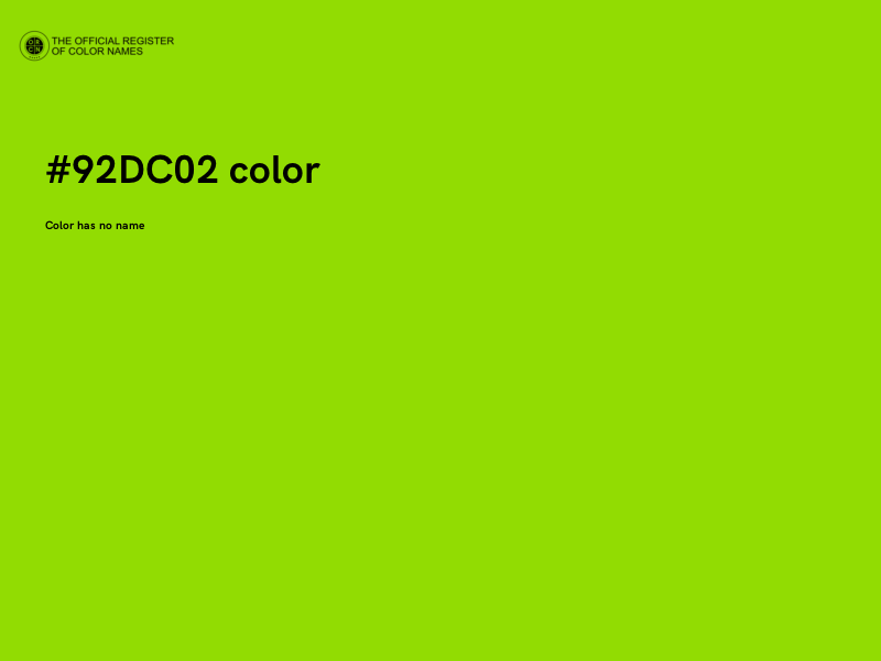 #92DC02 color image