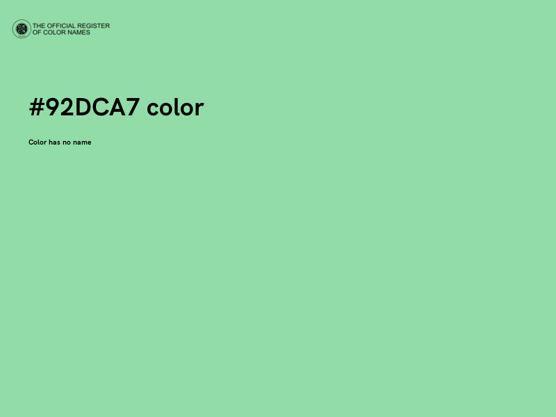 #92DCA7 color image
