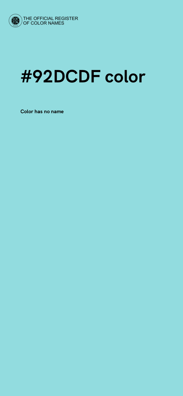 #92DCDF color image