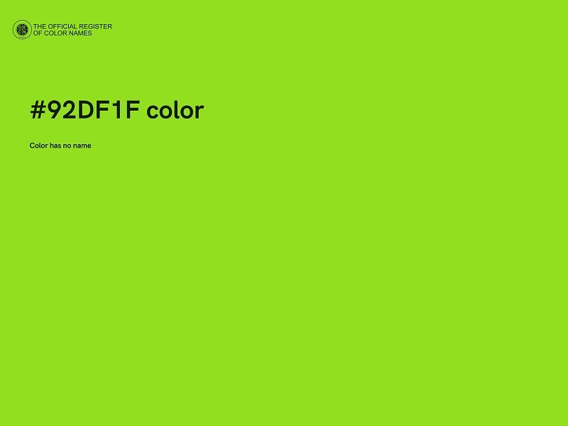 #92DF1F color image