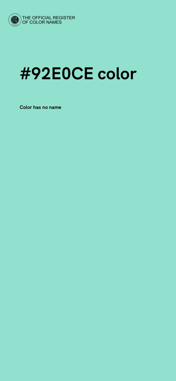 #92E0CE color image
