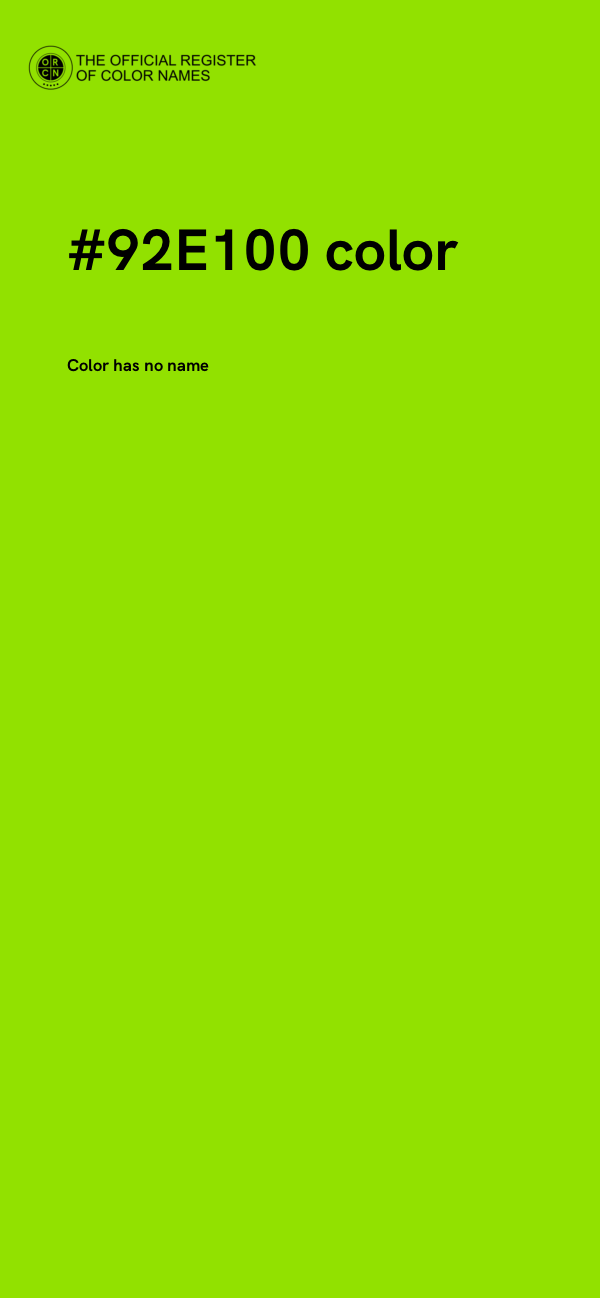 #92E100 color image