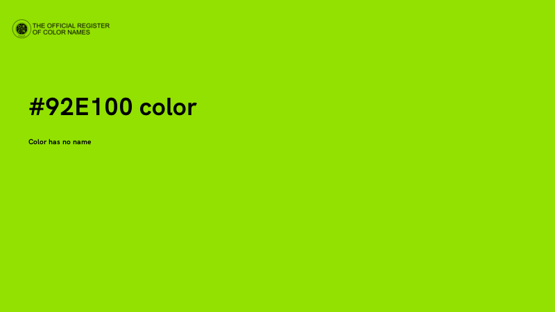 #92E100 color image