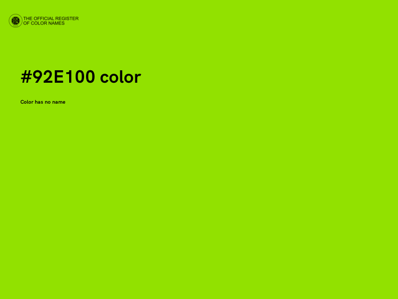 #92E100 color image