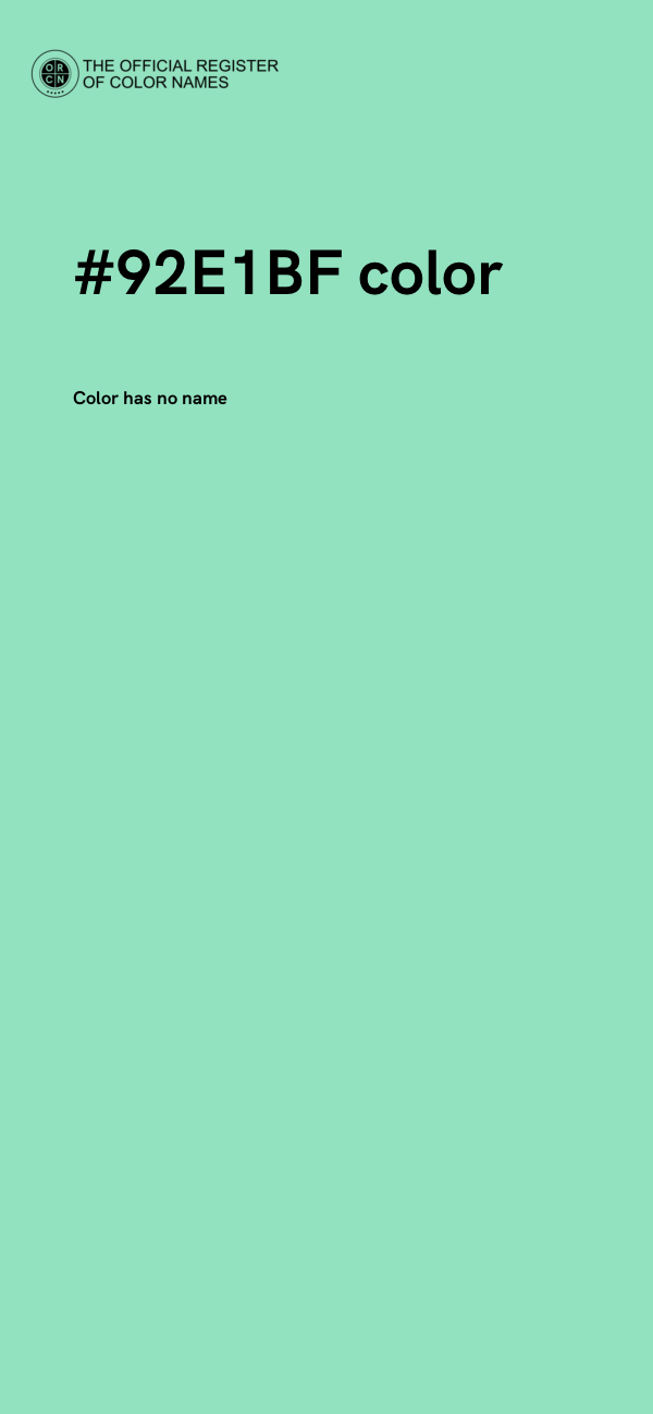 #92E1BF color image