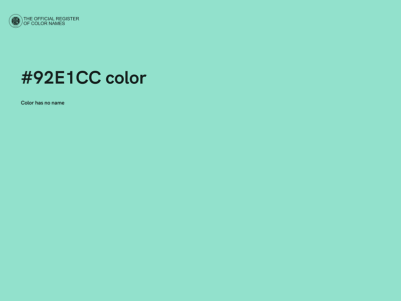 #92E1CC color image