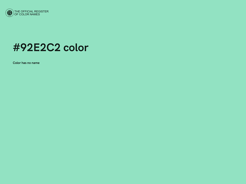 #92E2C2 color image