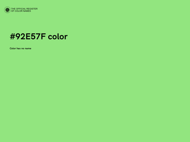 #92E57F color image