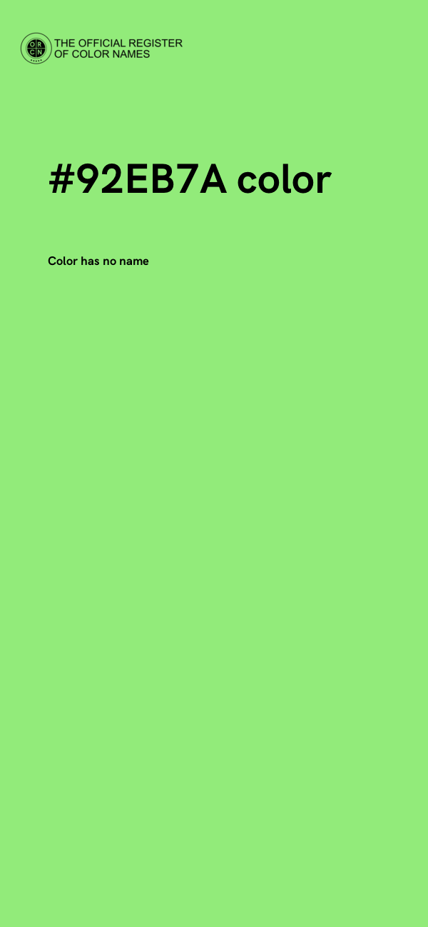 #92EB7A color image