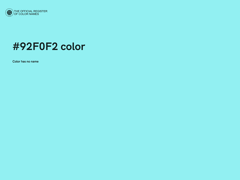 #92F0F2 color image