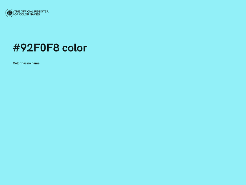 #92F0F8 color image