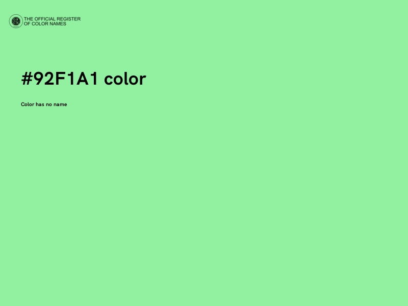 #92F1A1 color image