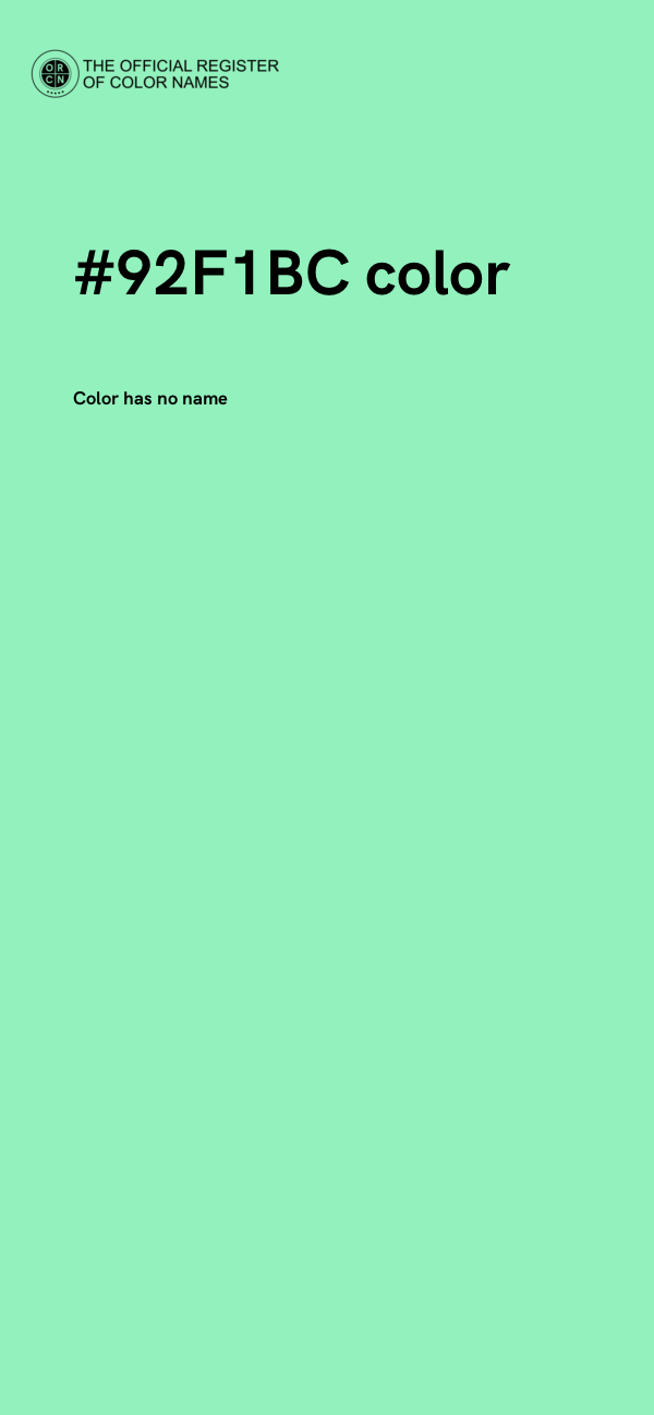 #92F1BC color image