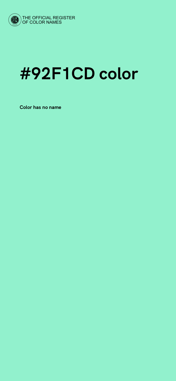 #92F1CD color image