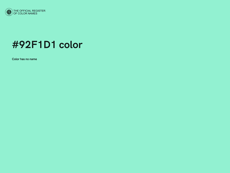 #92F1D1 color image