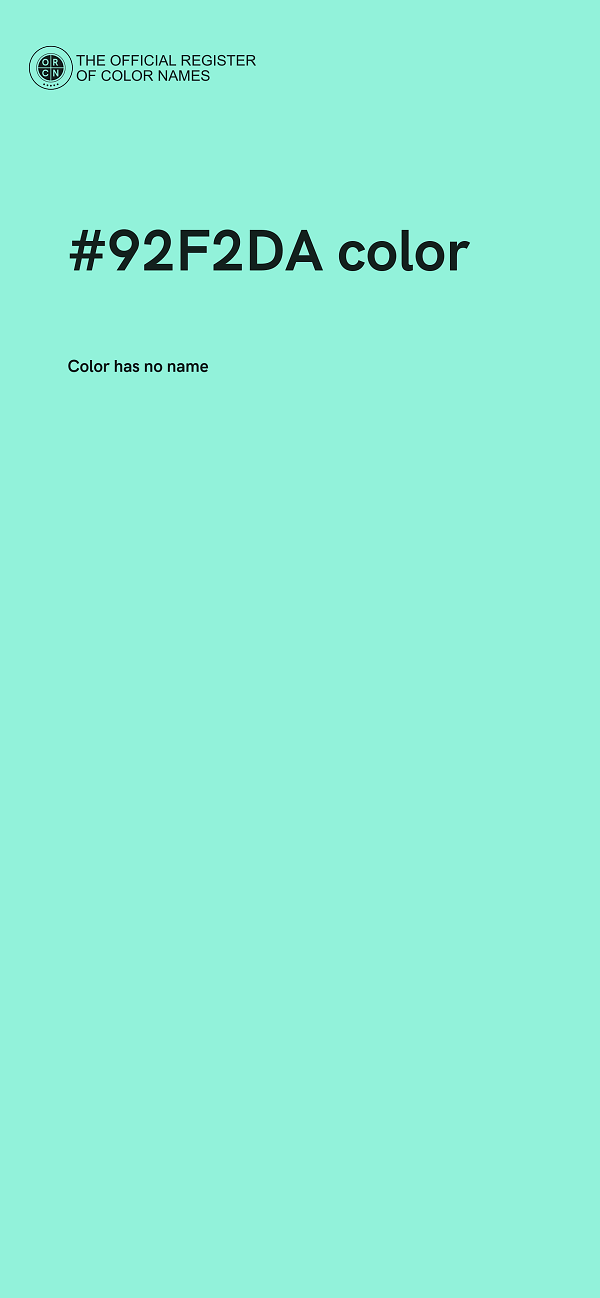 #92F2DA color image