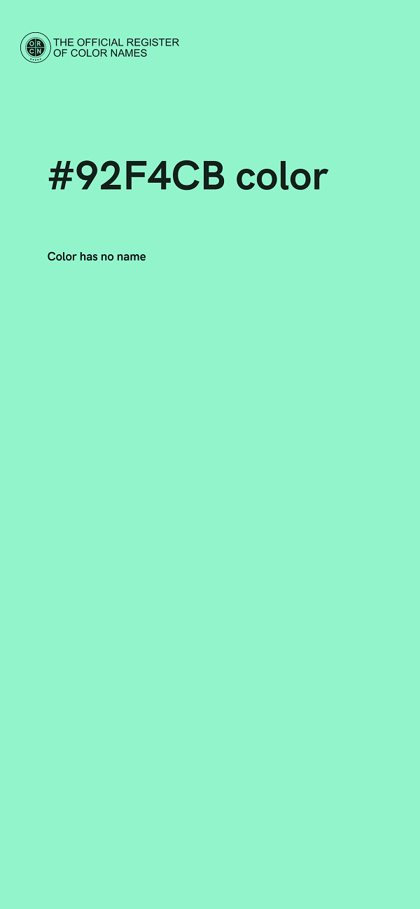 #92F4CB color image